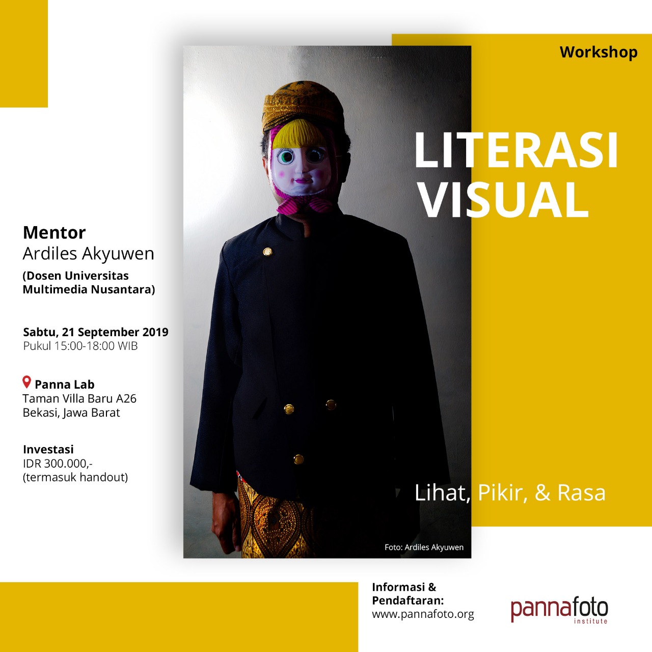 Workshop: LITERASI VISUAL Lihat, Pikir, & Rasa - PannaFoto Institute